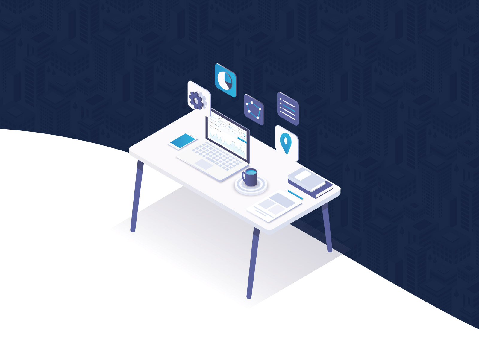 Reveal Mobile - Custom Graphic - Desk
