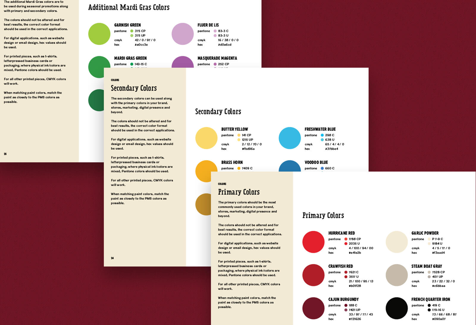 Cajun Steamer Bar & Grill - Colors