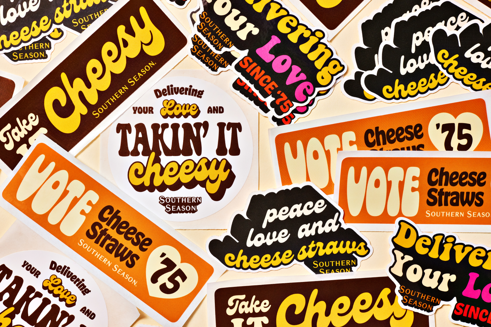 Southern Season Retro Stickers