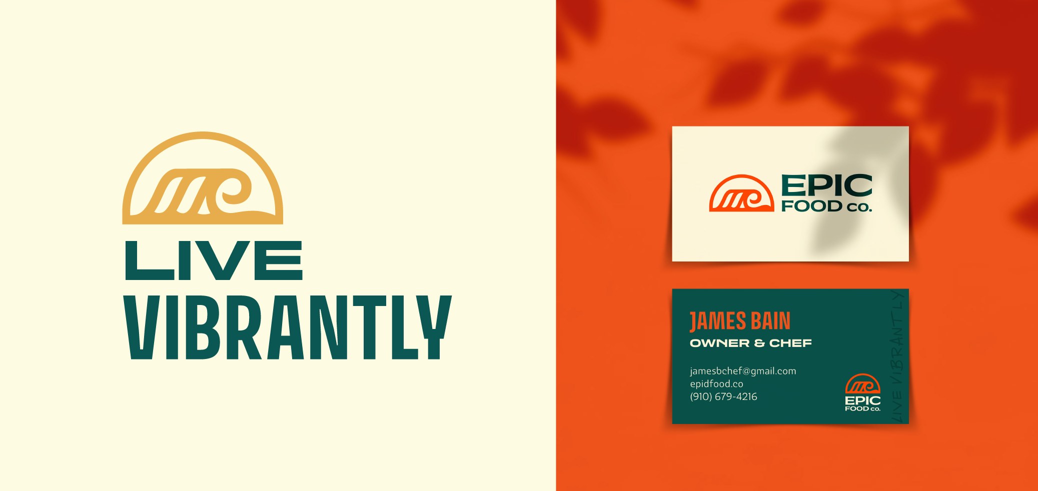 EPIC Food Company Business Cards