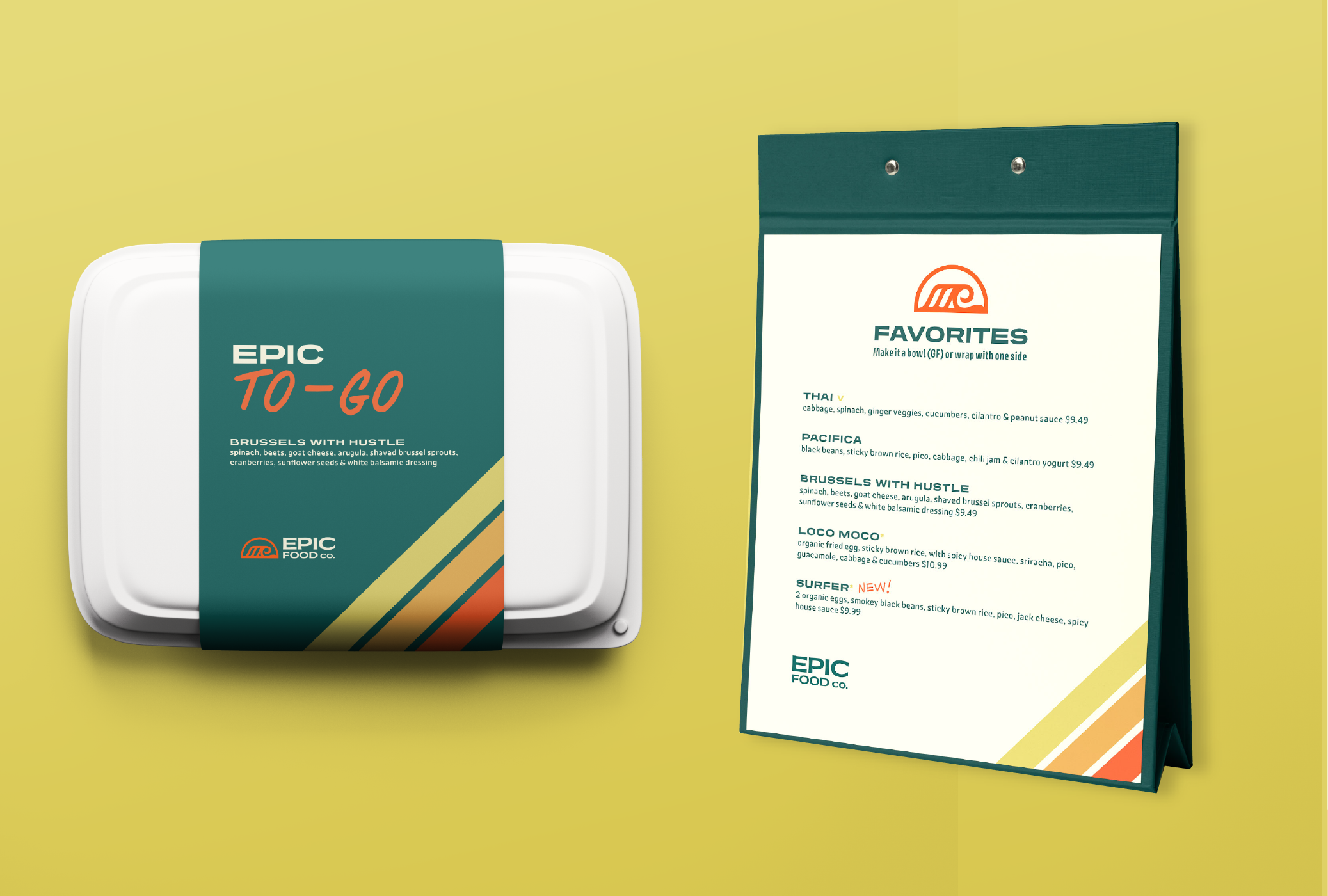EPIC Food Company To Go Box and Menu