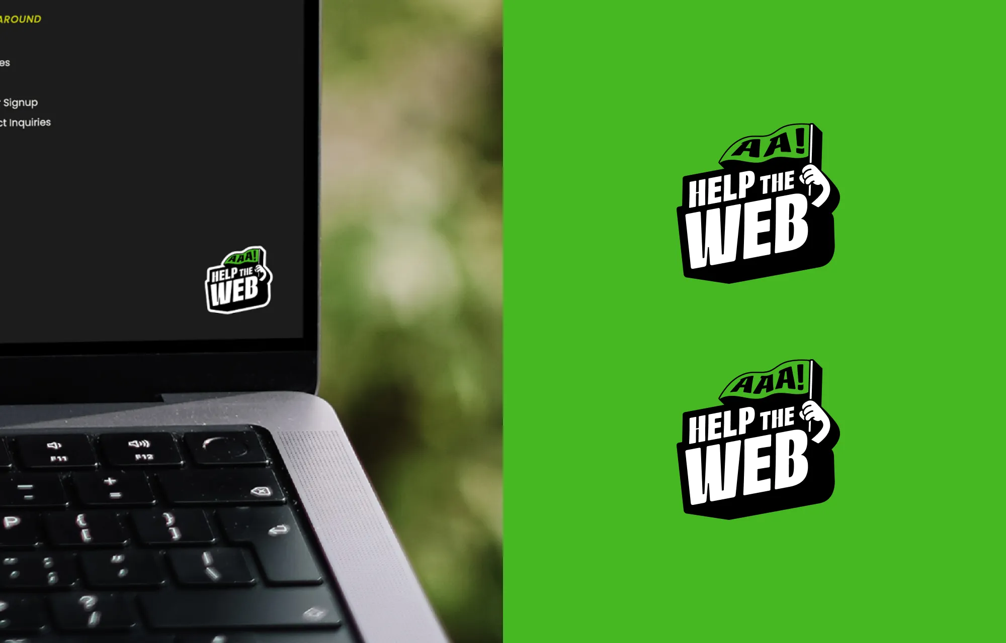Badges for WCAG AA and WCAG AAA accessible websites to place in their footer