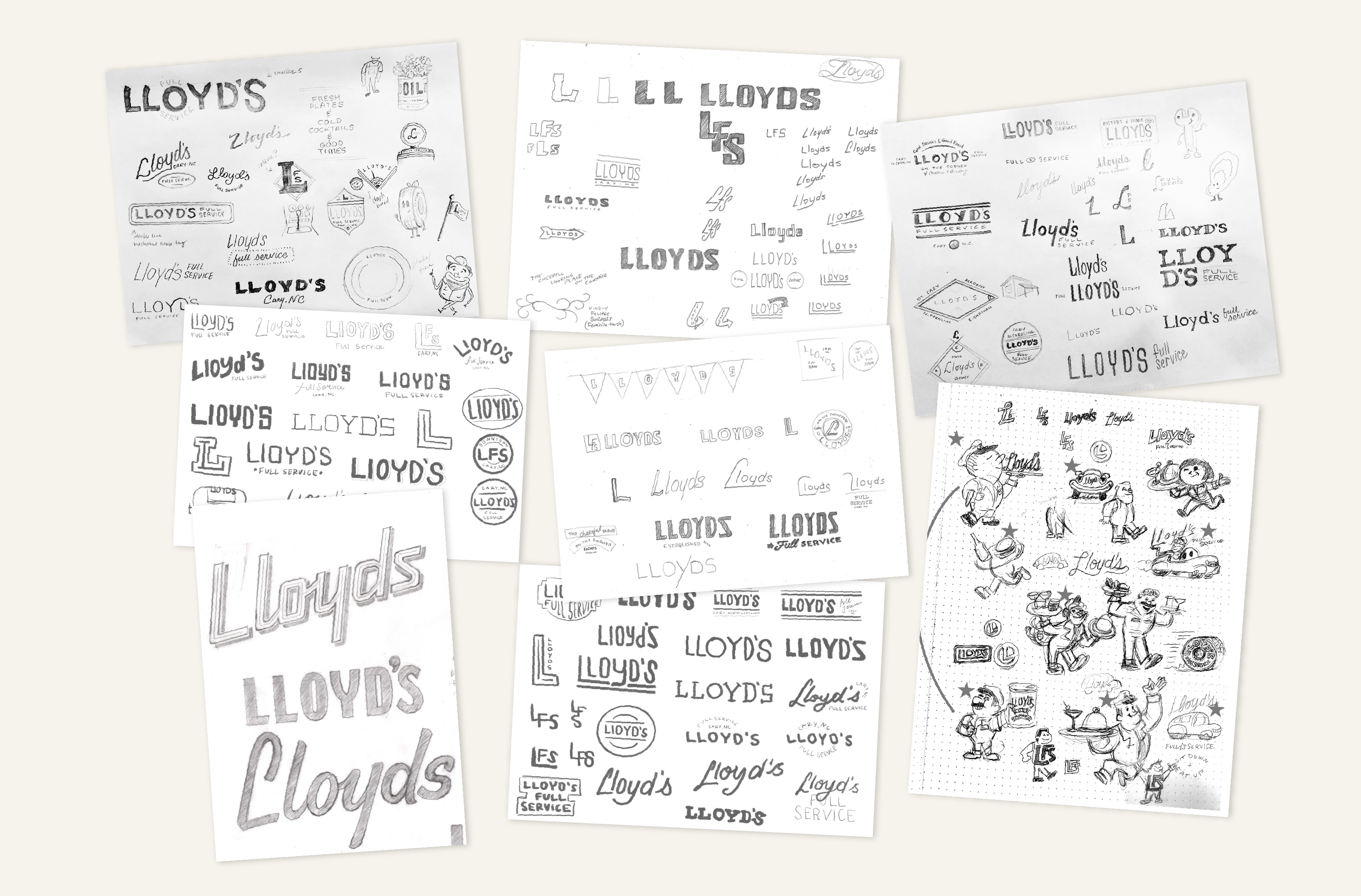 Brand identity sketches
