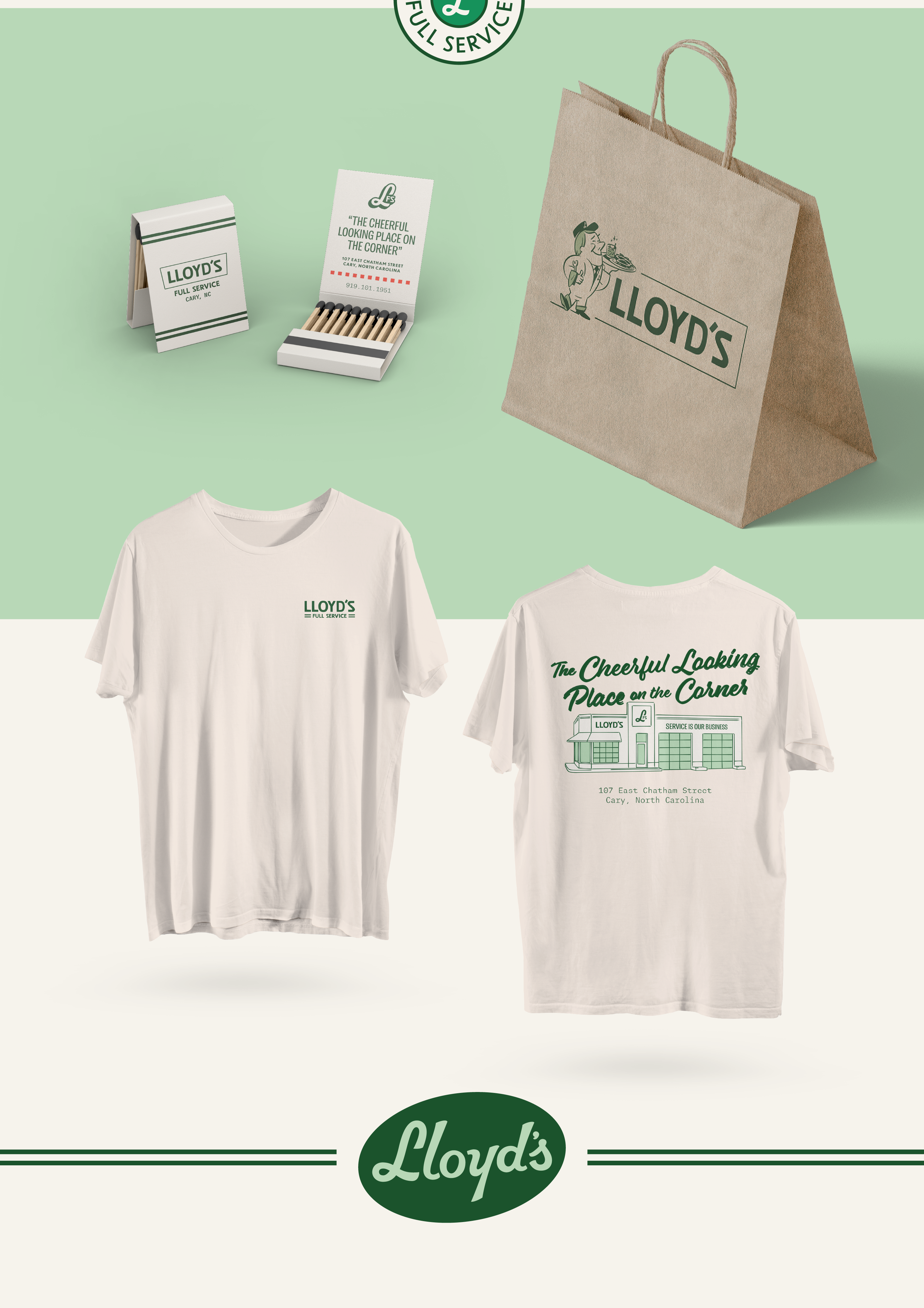 Matches, to-go bag and t-shirts