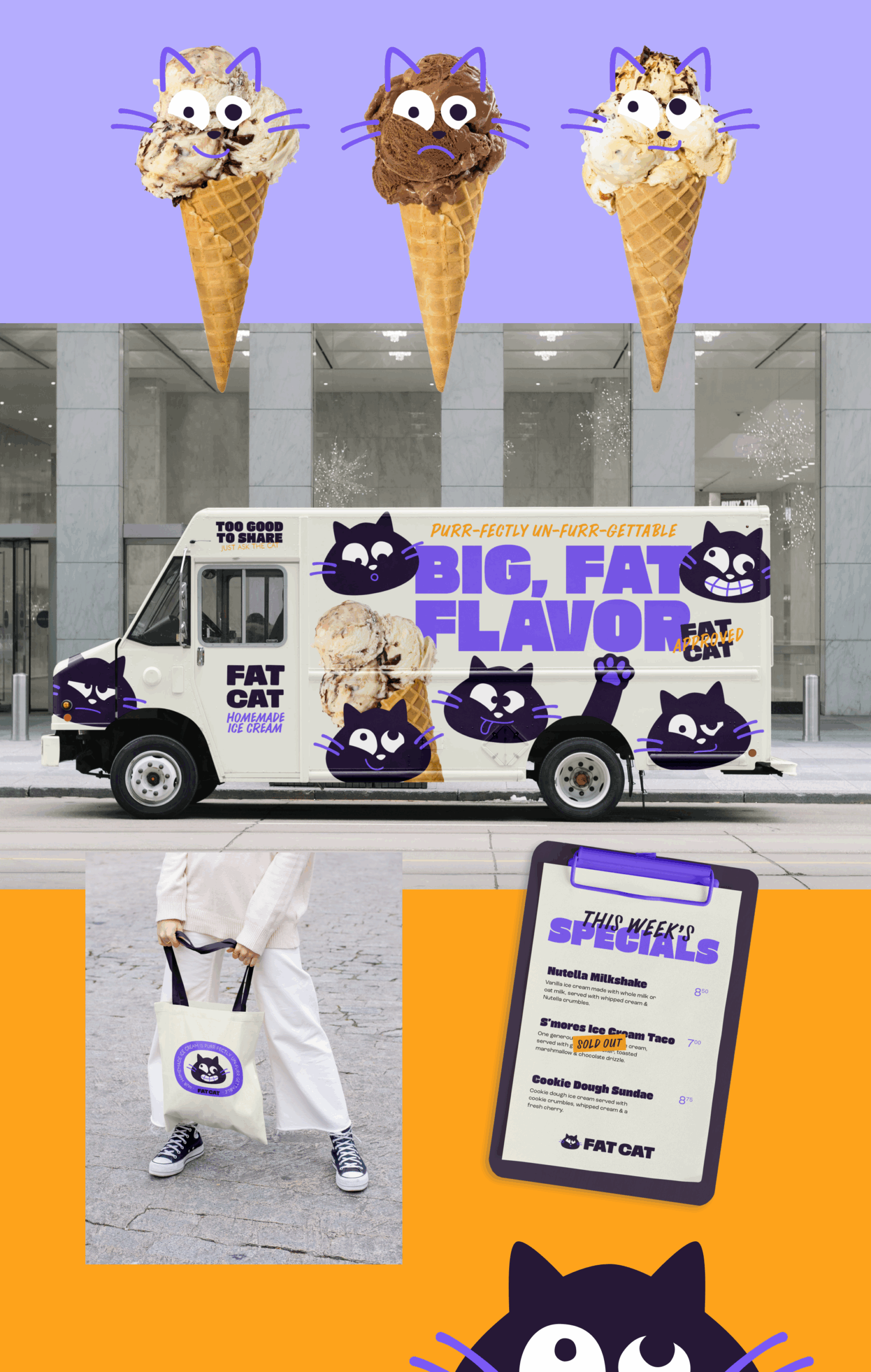 Fat Cat Homemade Ice Cream - Ice Cream Truck