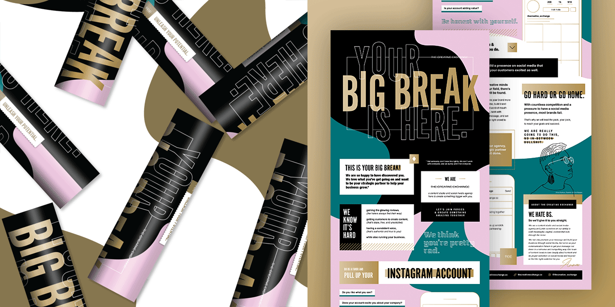 The Creative Exchange Promotional Gold Foil Poster