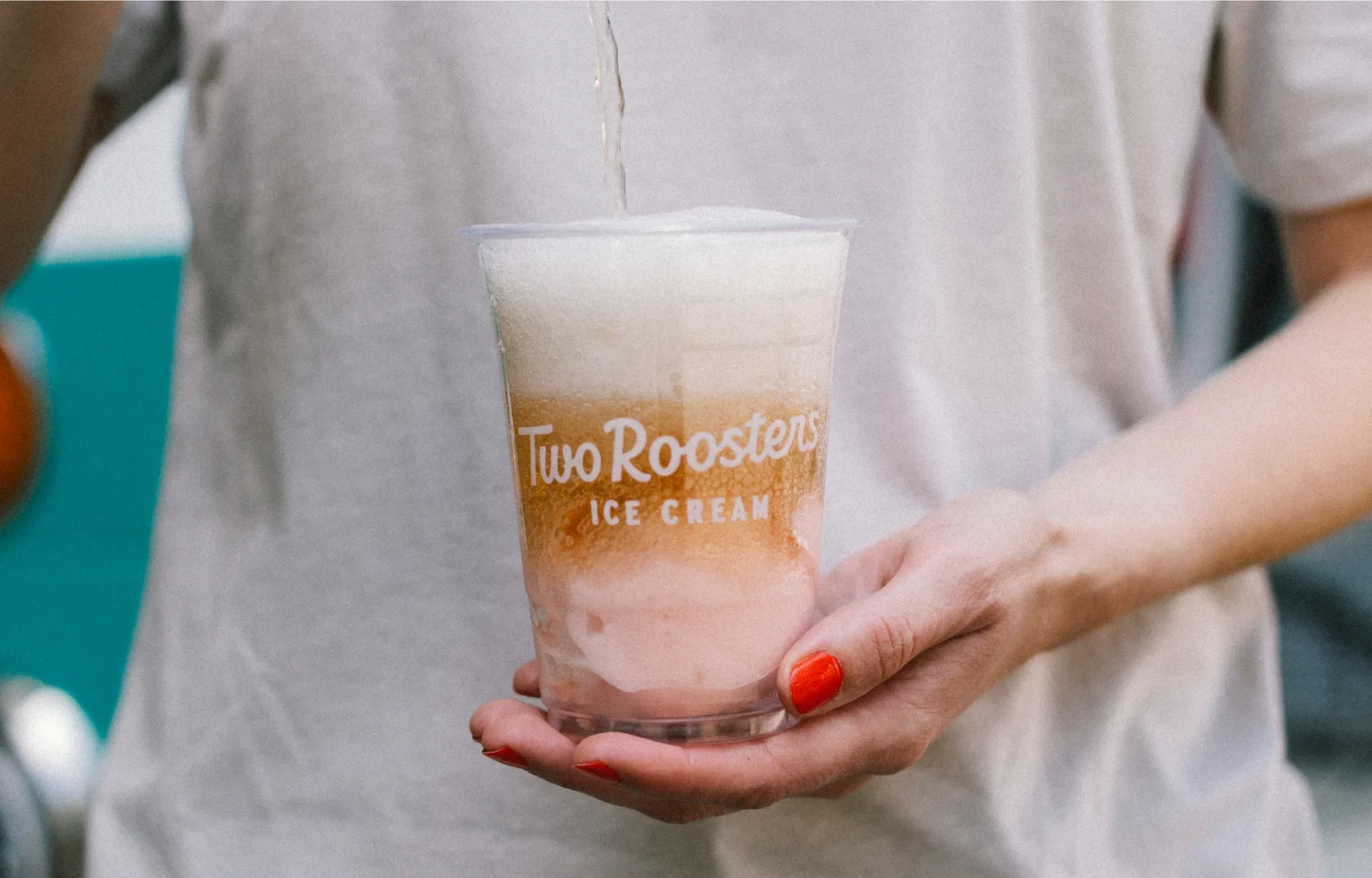 Two Roosters ice cream brand identity design