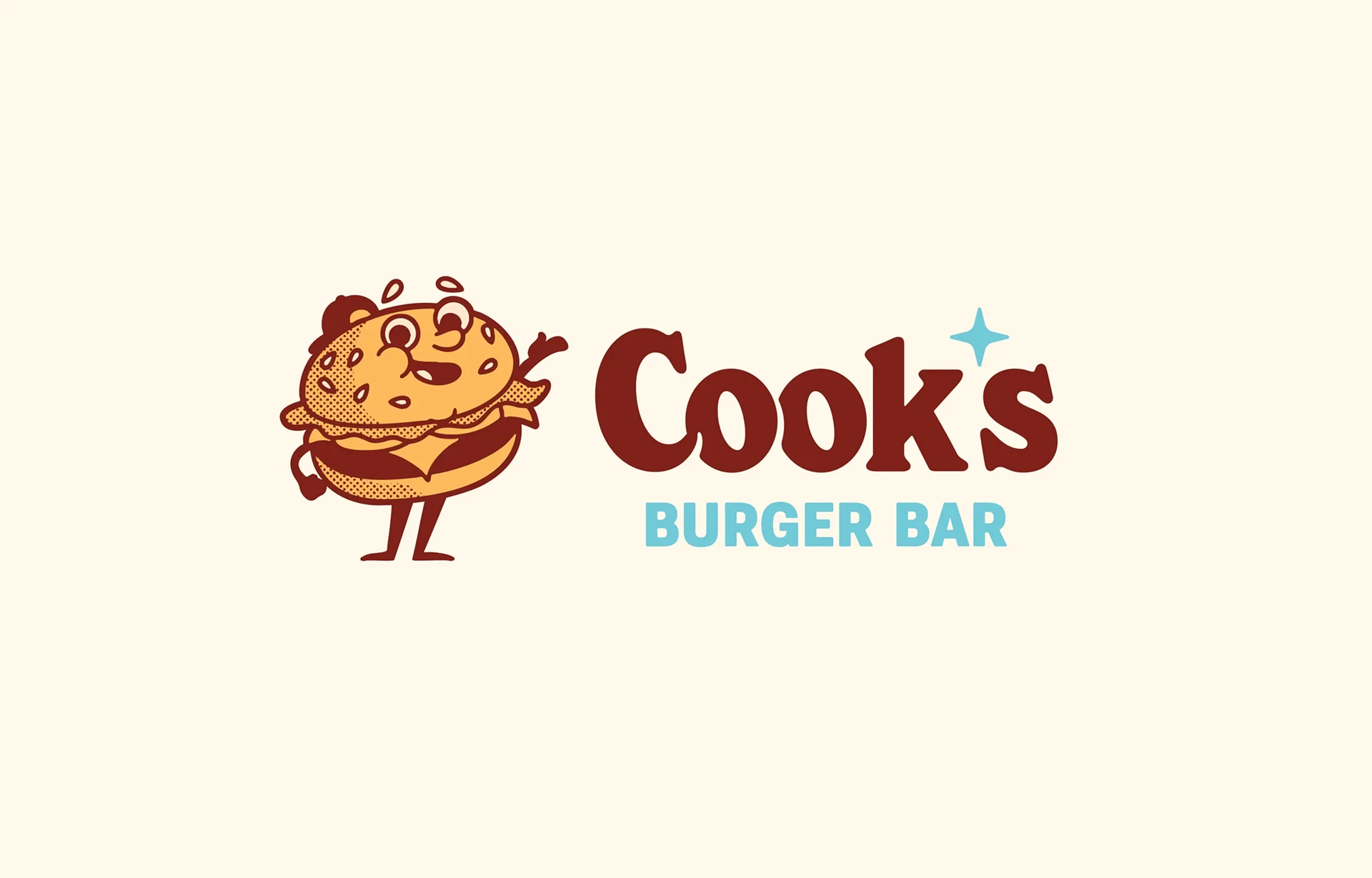 Cooks Burger Bar brand identity