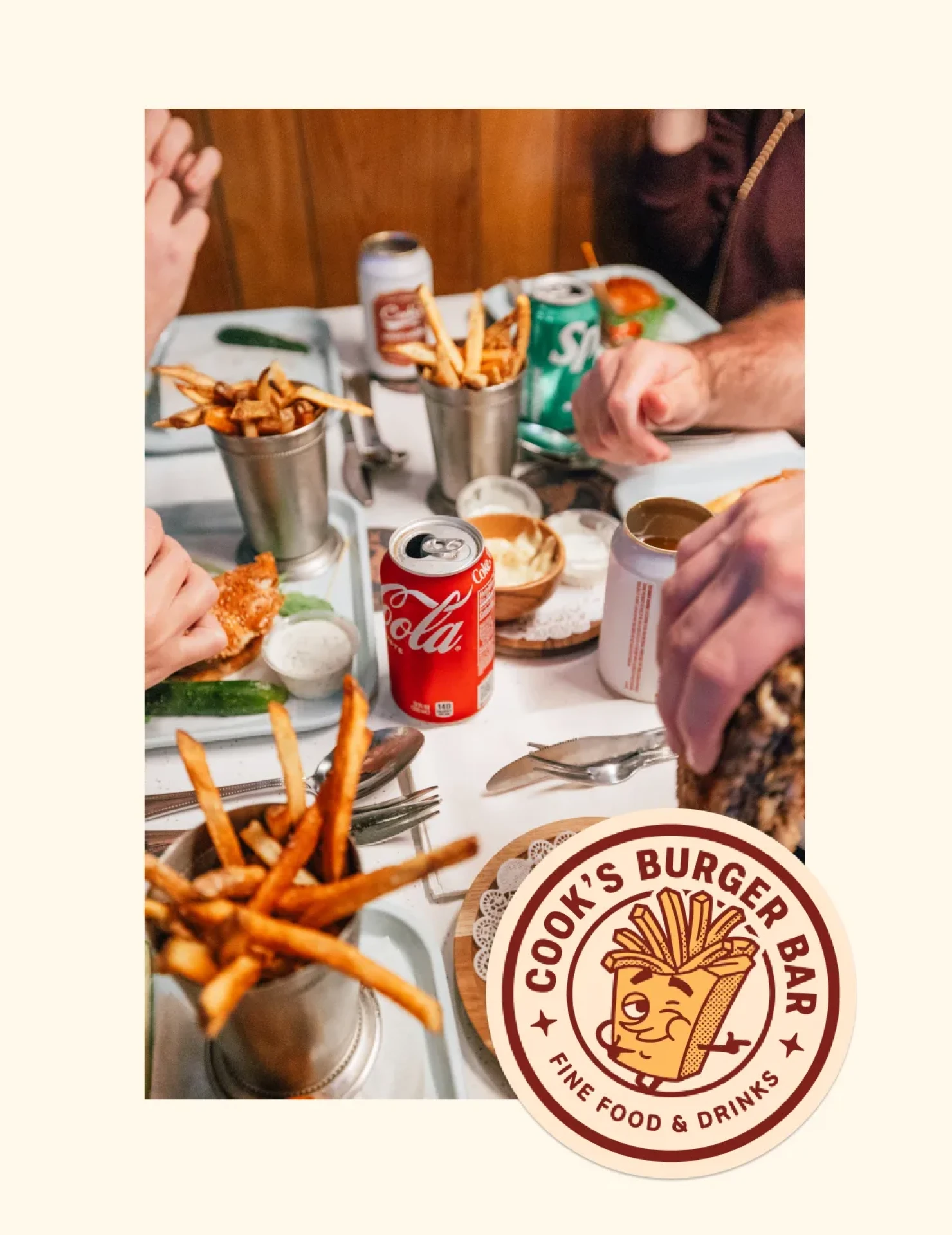 Cooks Burger Bar brand identity