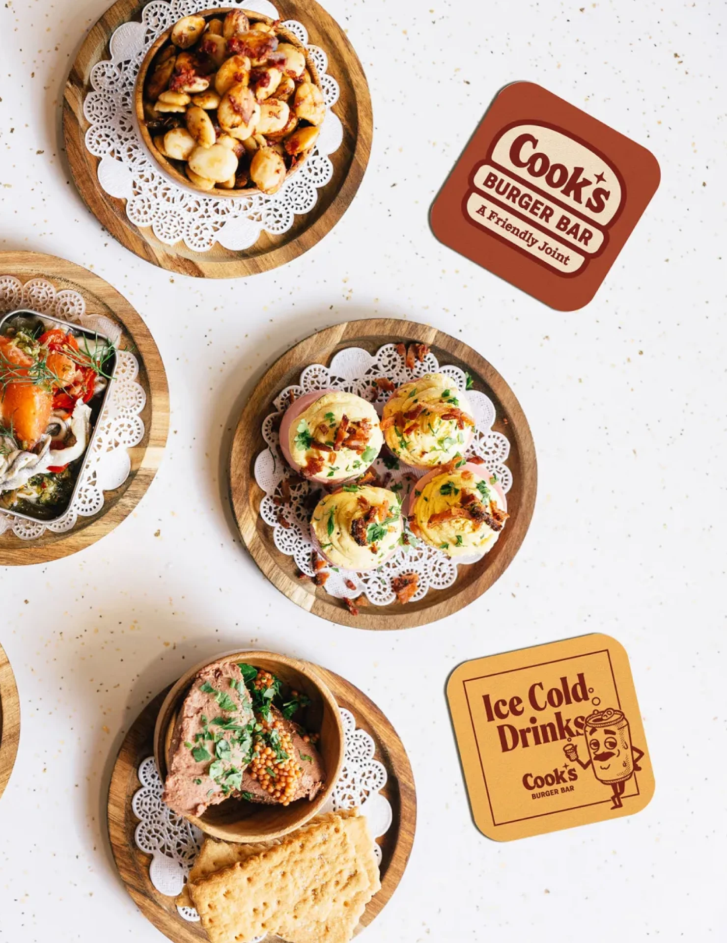 Cooks Burger Bar brand identity