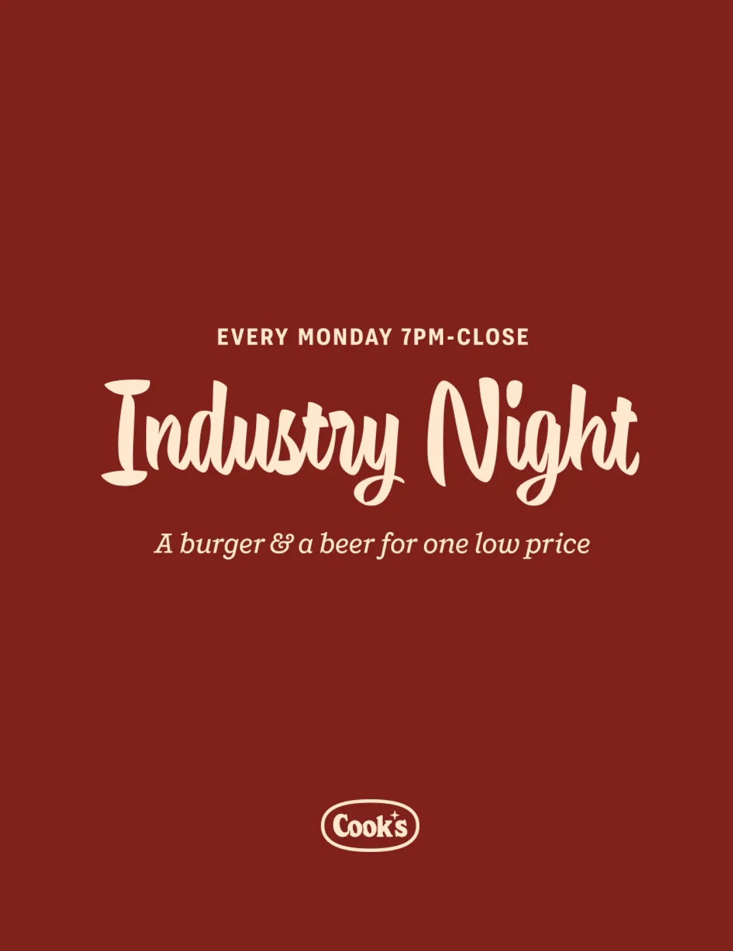 Cooks Burger Bar brand identity