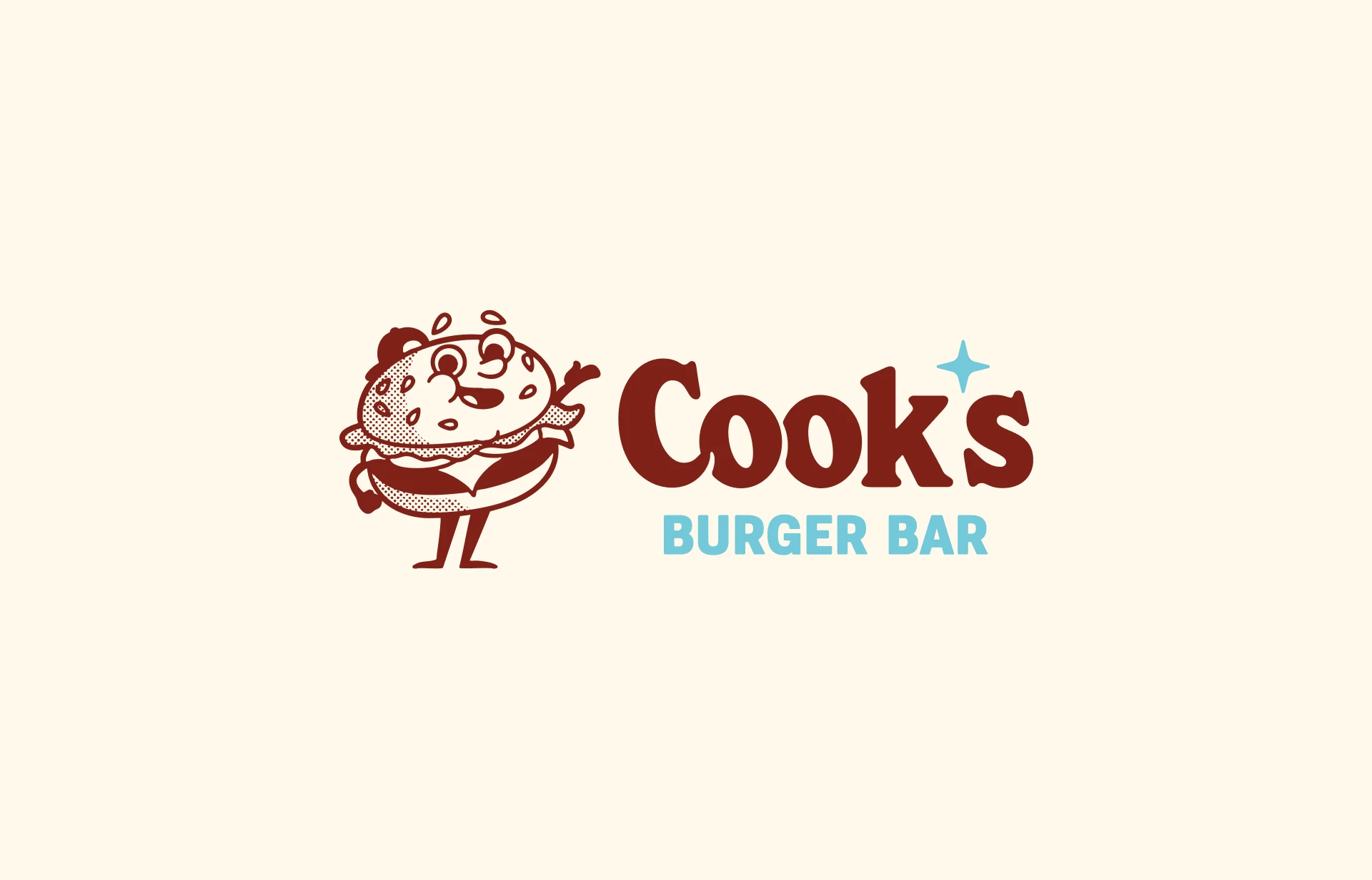 Cooks Burger Bar brand identity