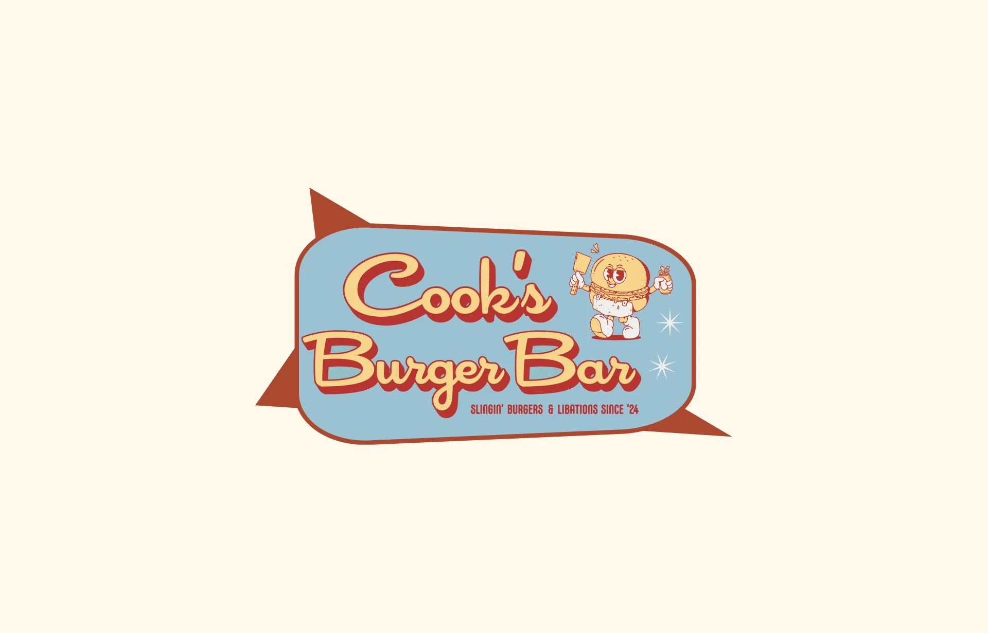 Cooks Burger Bar brand identity