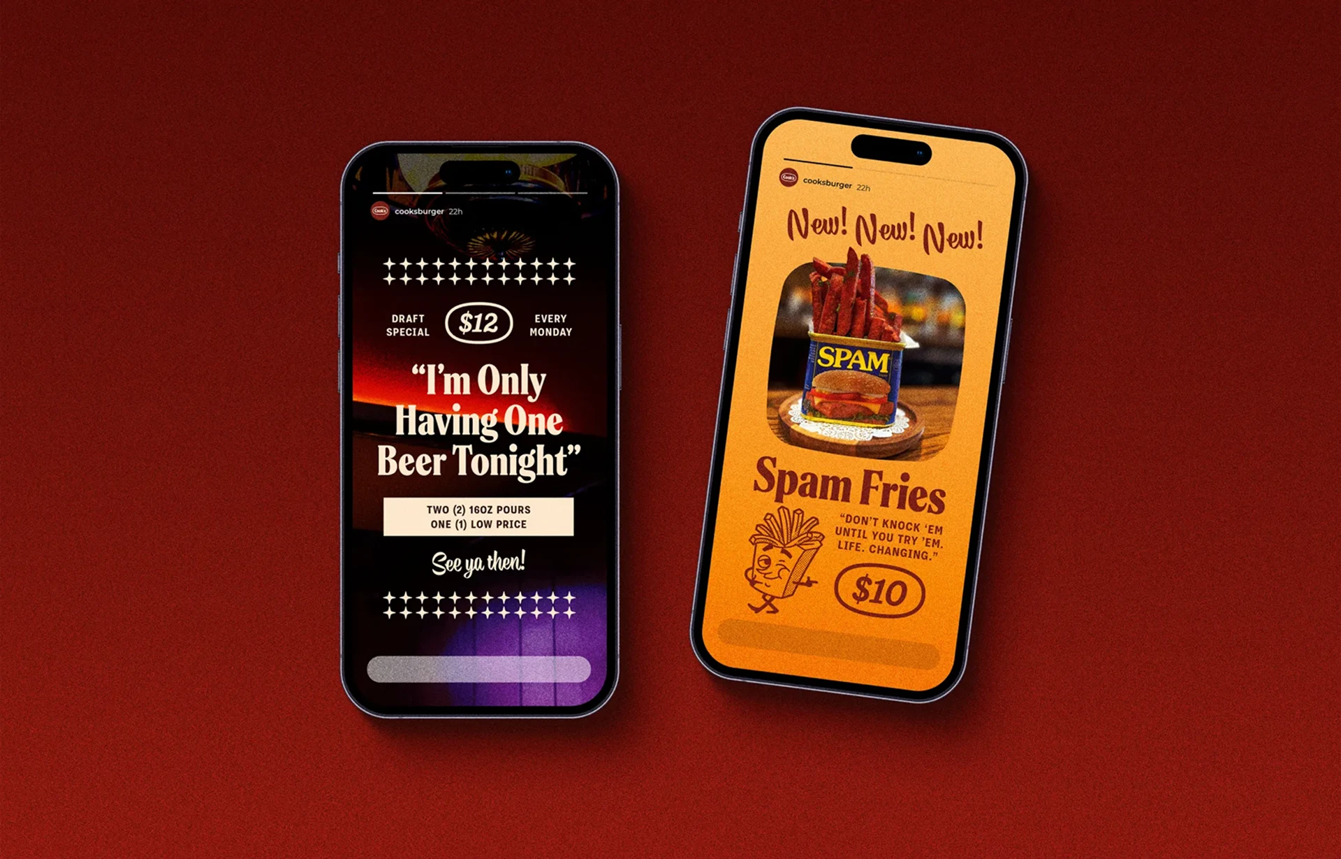 Cooks Burger Bar brand identity