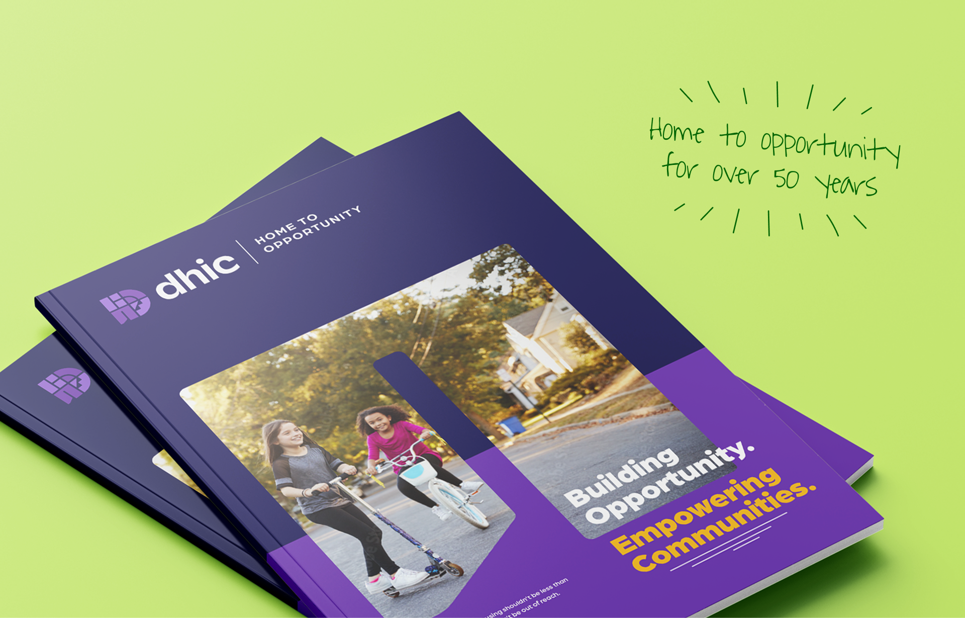 DHIC branded pamphlet