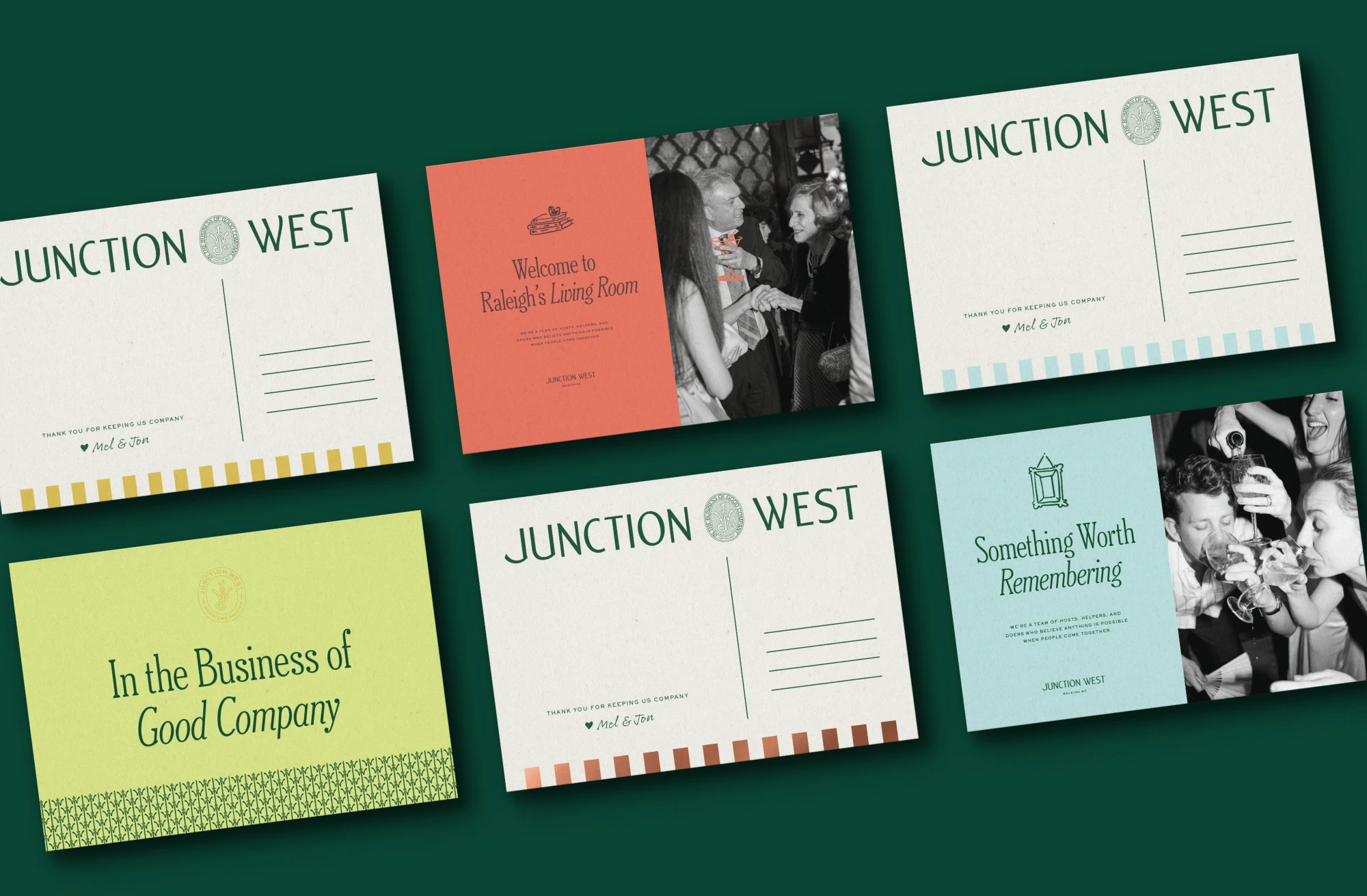 Postcard designs for Junction West