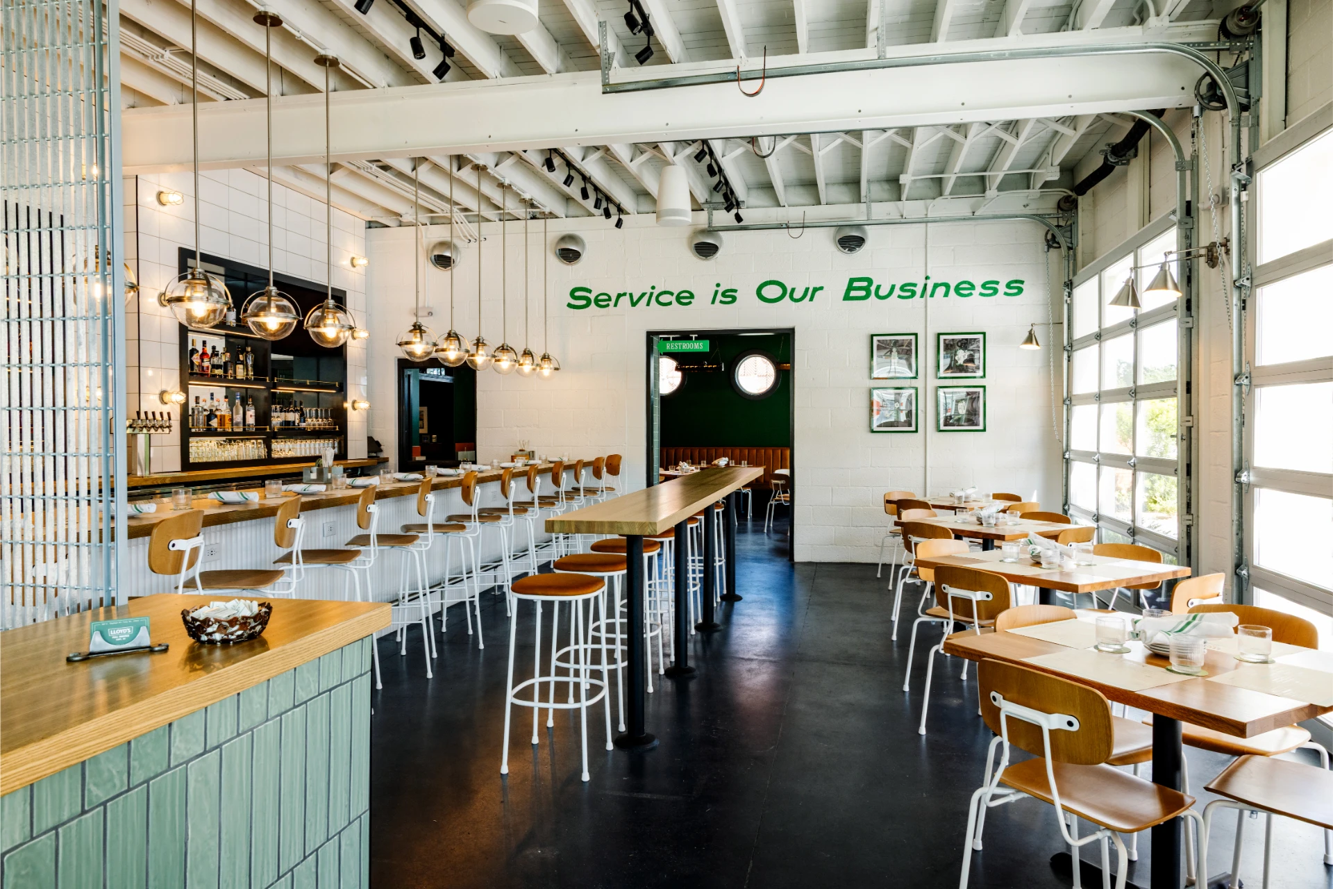 Interior at Lloyds Full Service restaurant in Cary NC