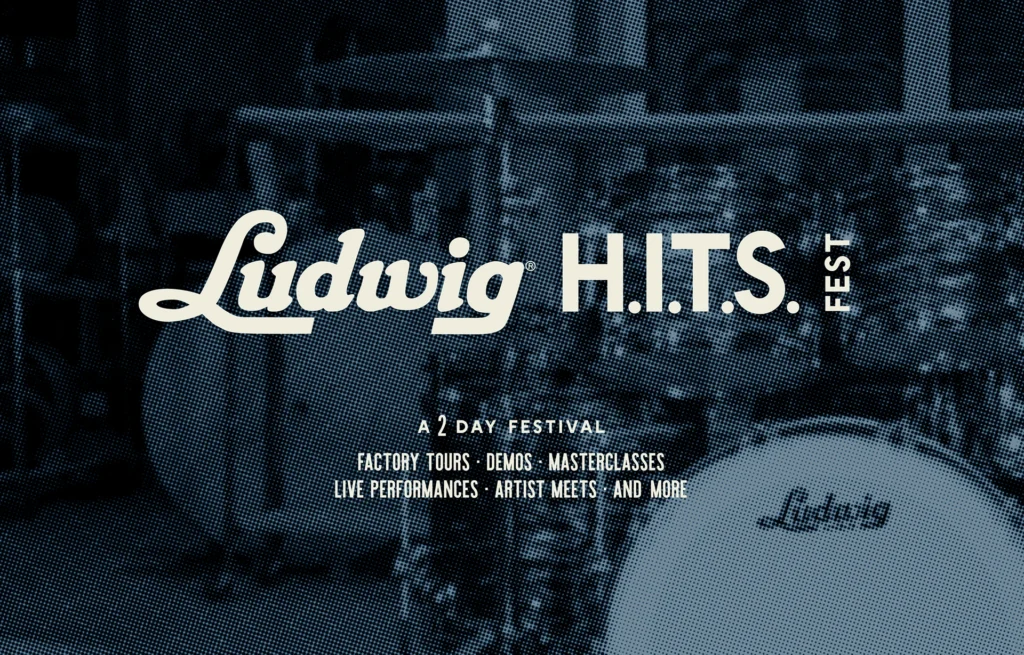 Ludwig HITS Drum festival 40 year branding