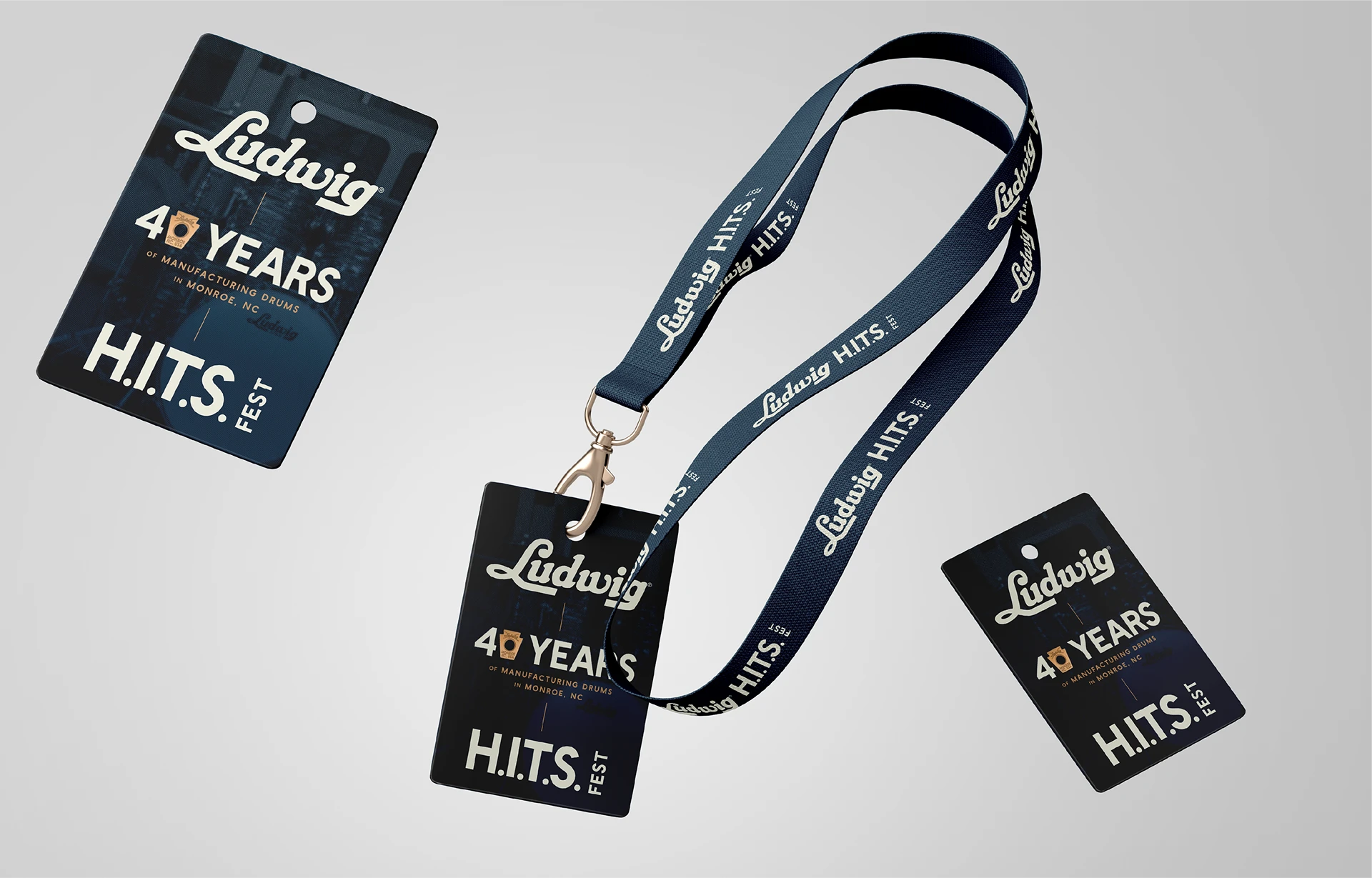 Ludwig HITS Drum festival 40 year branding