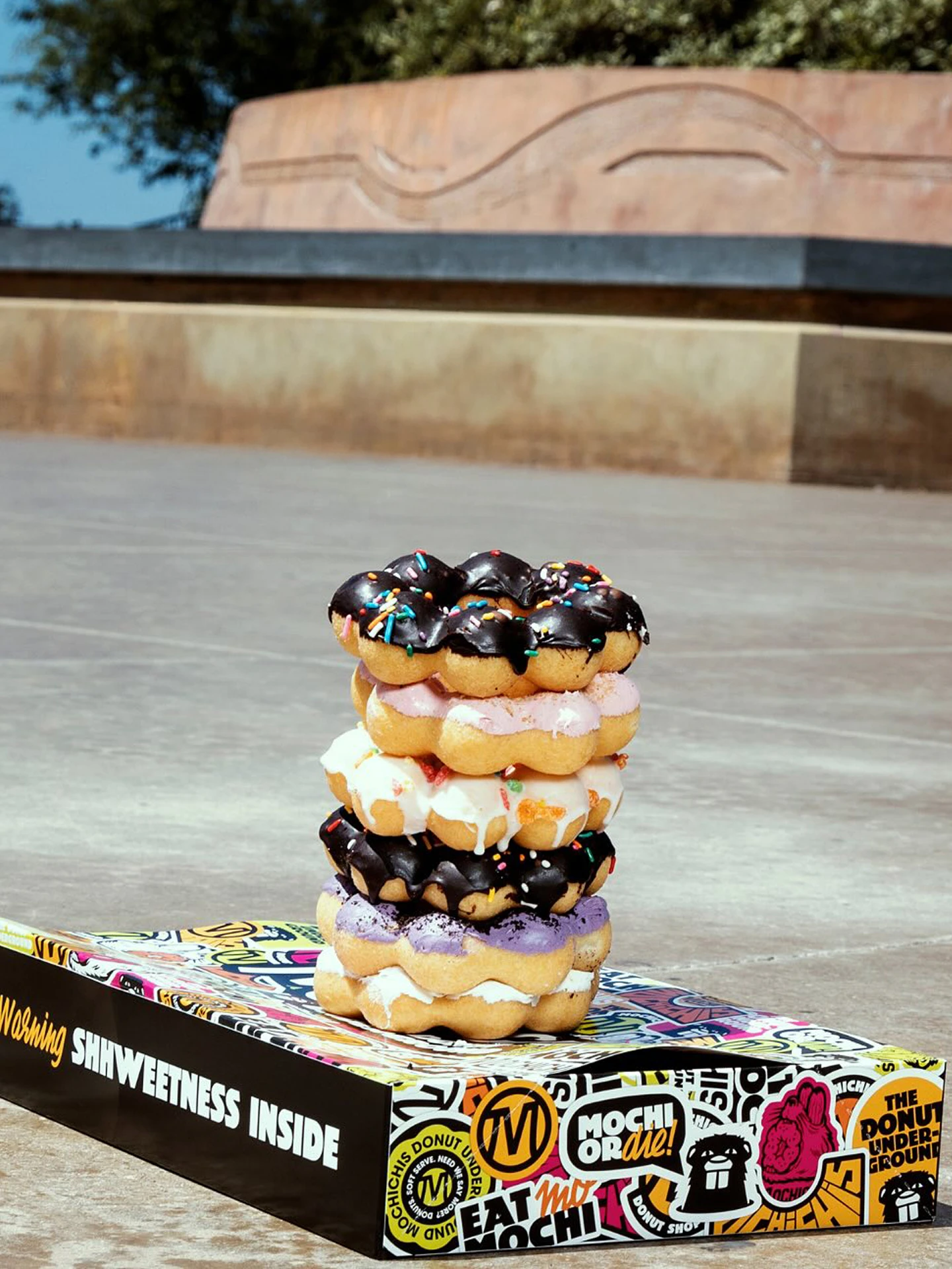 Mochichis donut shop donut box Encinitas California