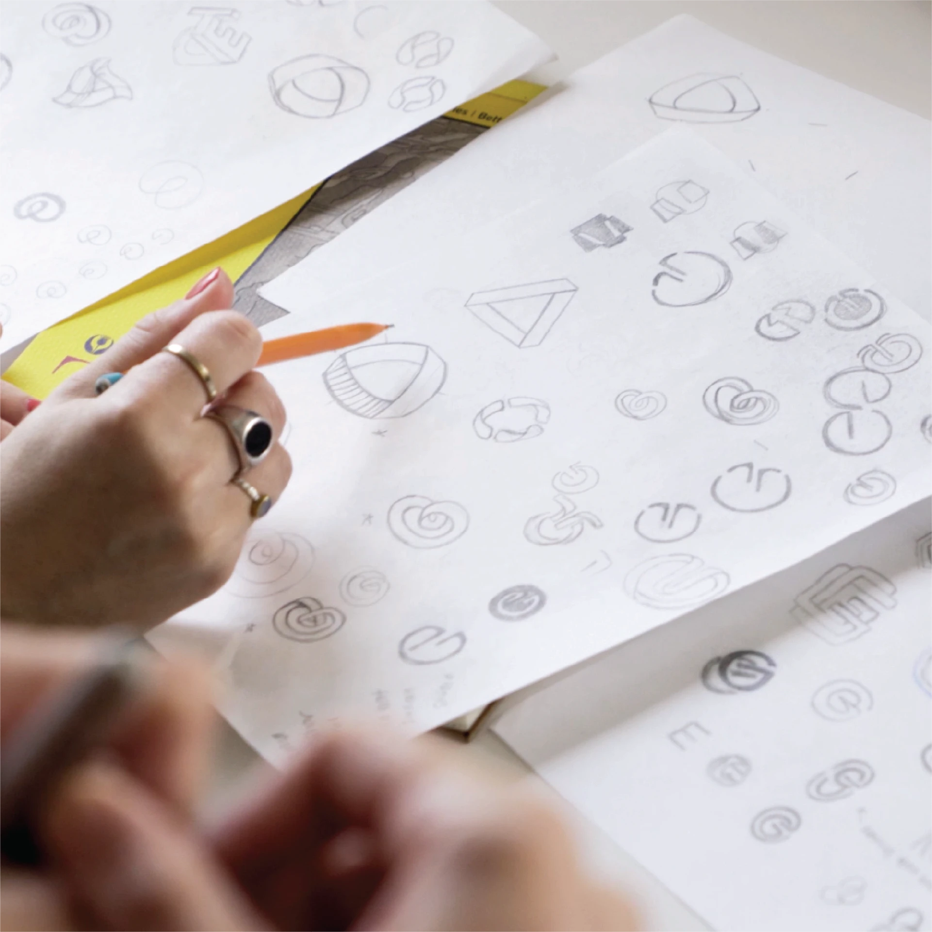 MRC brand studio sketch work