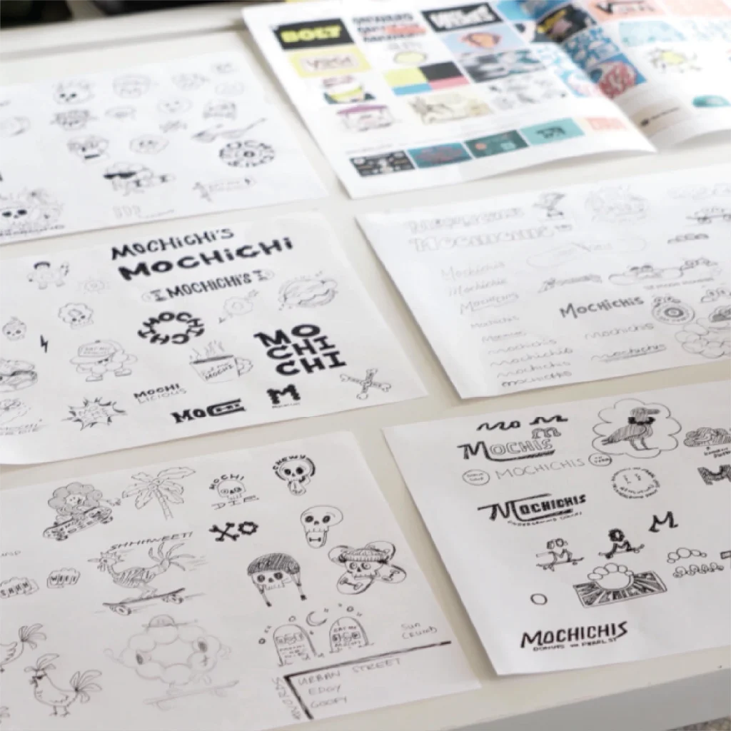 MRC brand studio sketches