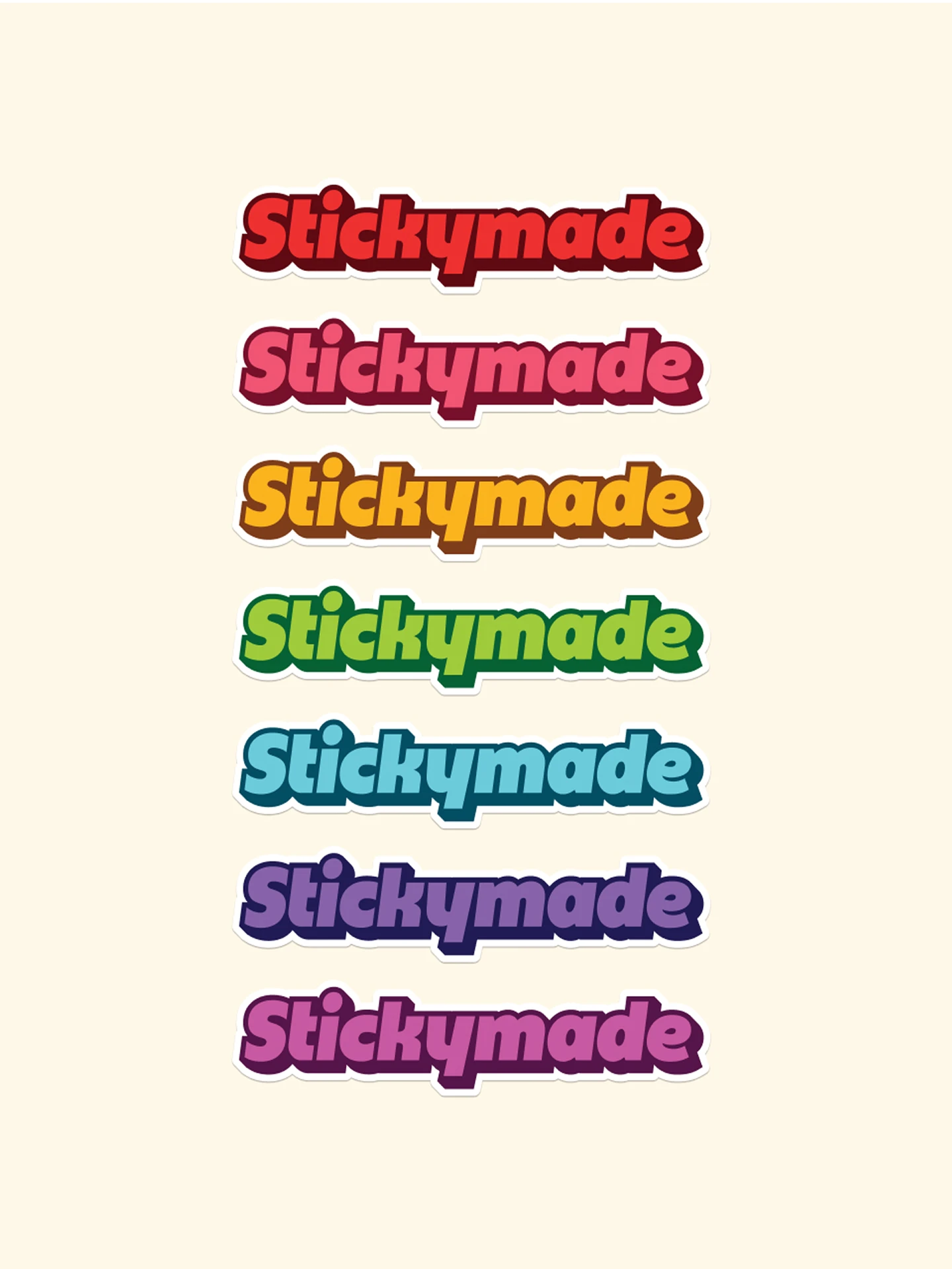 Stickymade brand identity, mascot illustration, messaging and more
