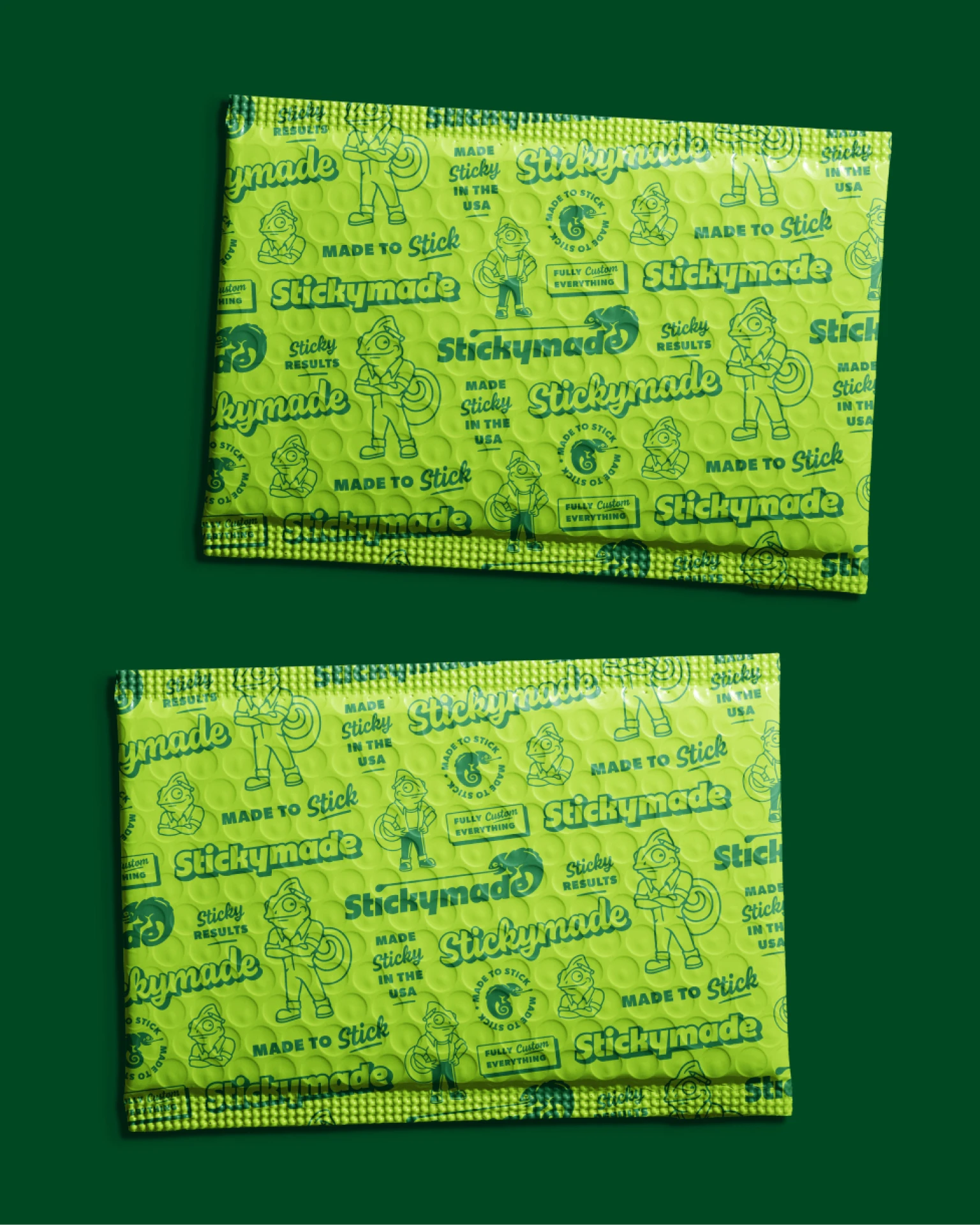 Stickymade brand identity, mascot illustration, messaging and more