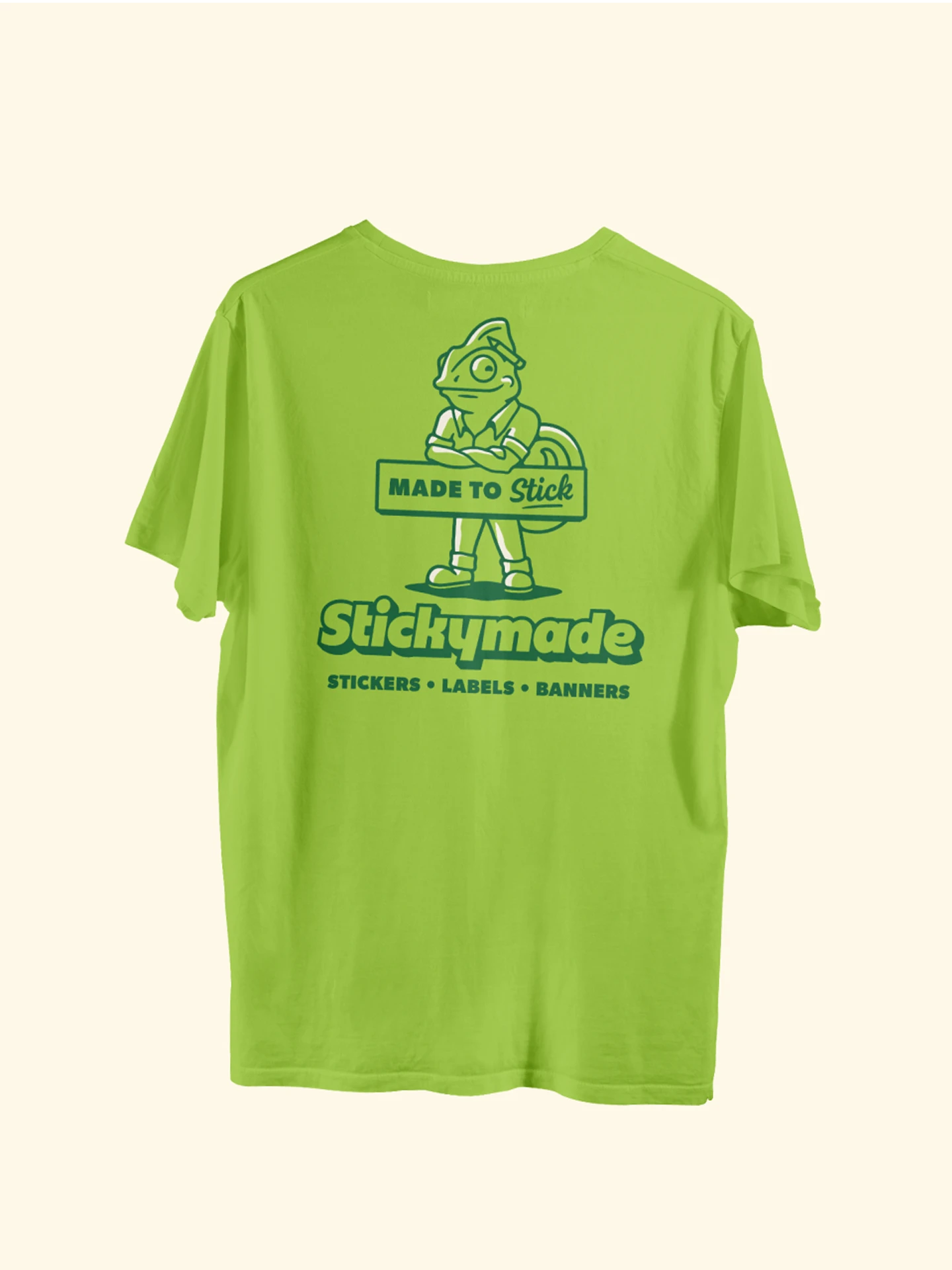 Stickymade brand identity, mascot illustration, messaging and more