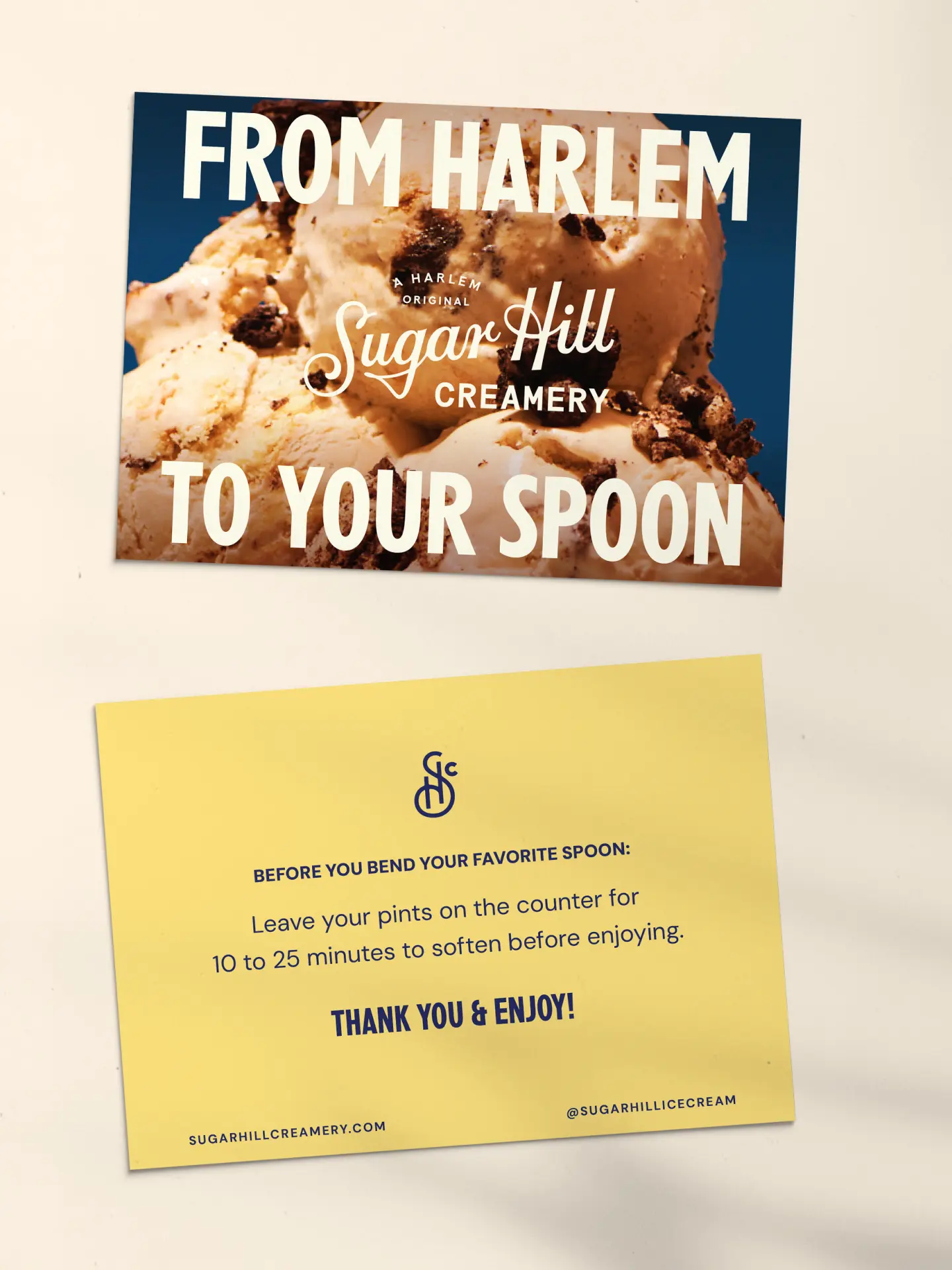 Sugar Hill Creamery postcard for Goldbelly orders