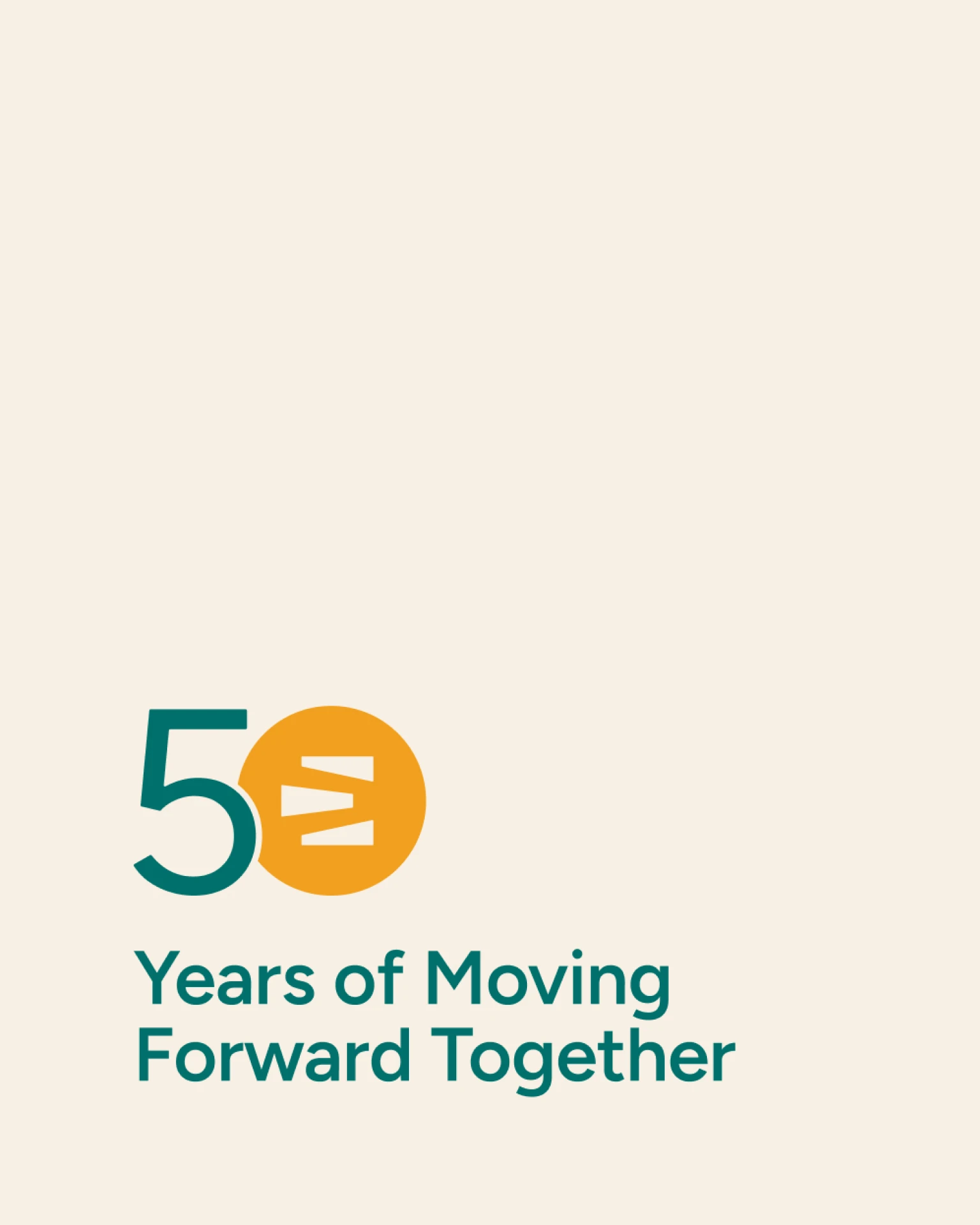 50th Anniversary logo for The East Group