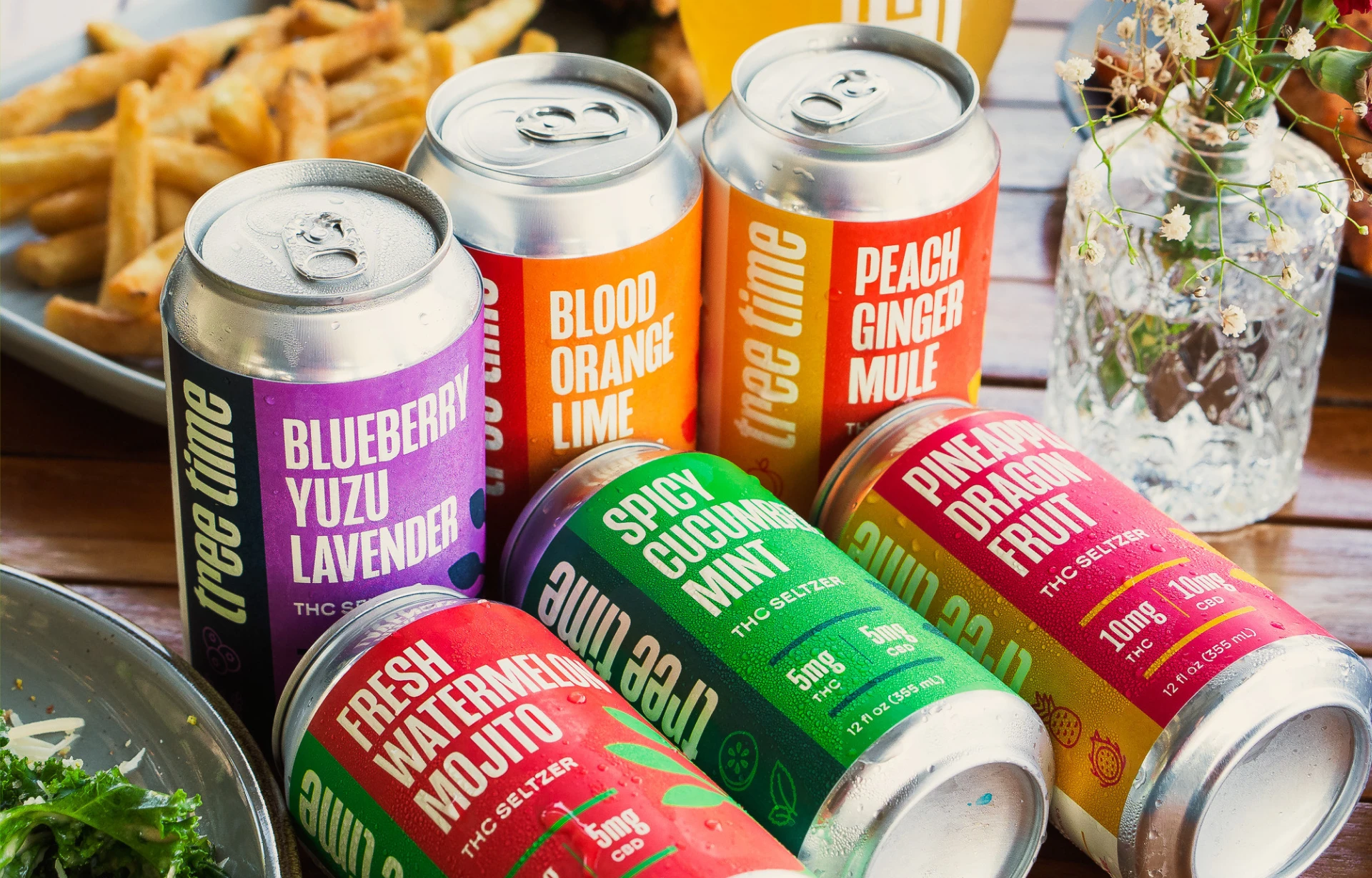 Tree Time seltzer packaging